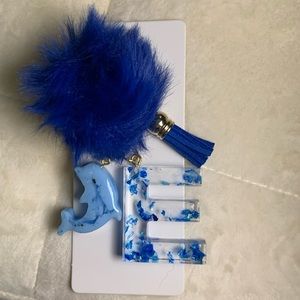 Letter E Keychain